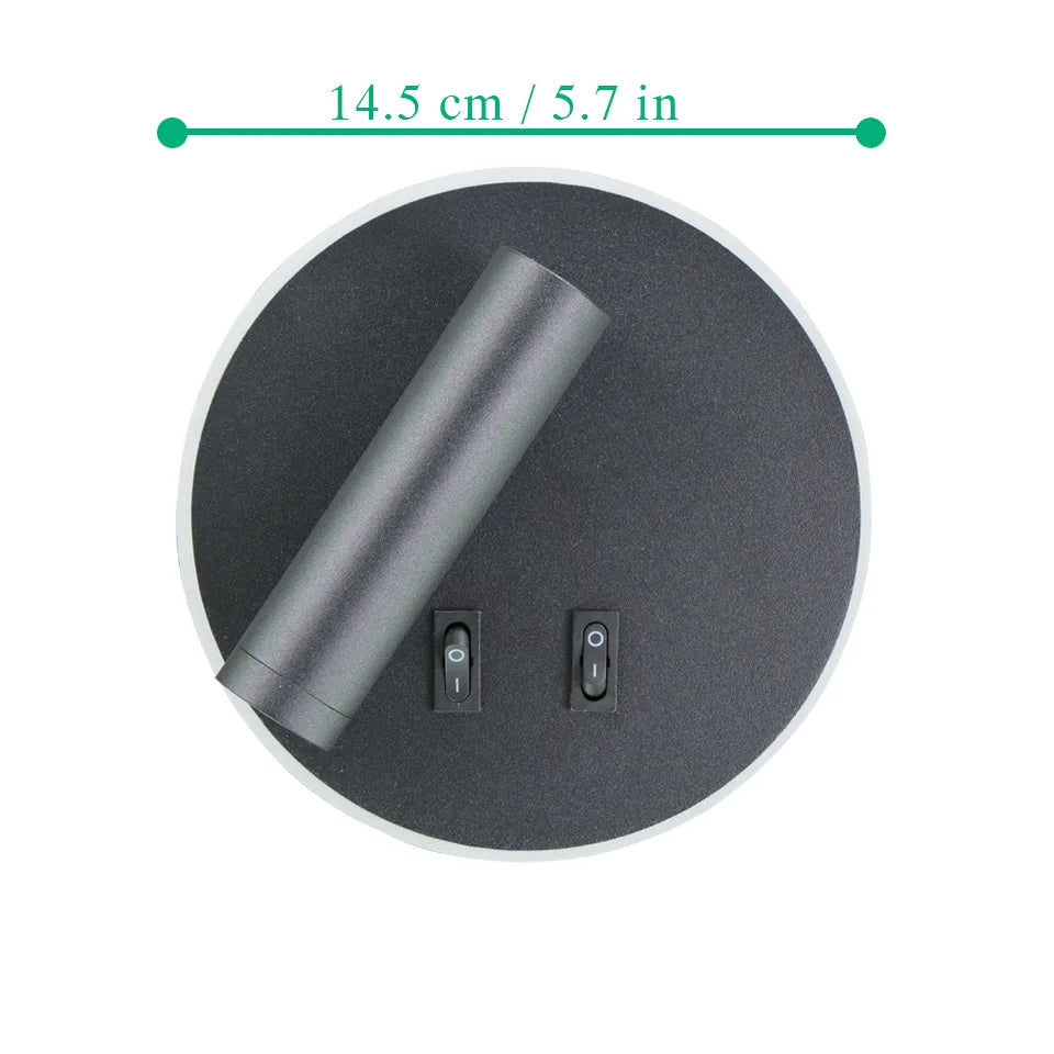 LED Wall Lamps Reading 3W Strip light Back light 8W bedroom Study living room Sconce Adjustable With Switch Bedside Wall light
