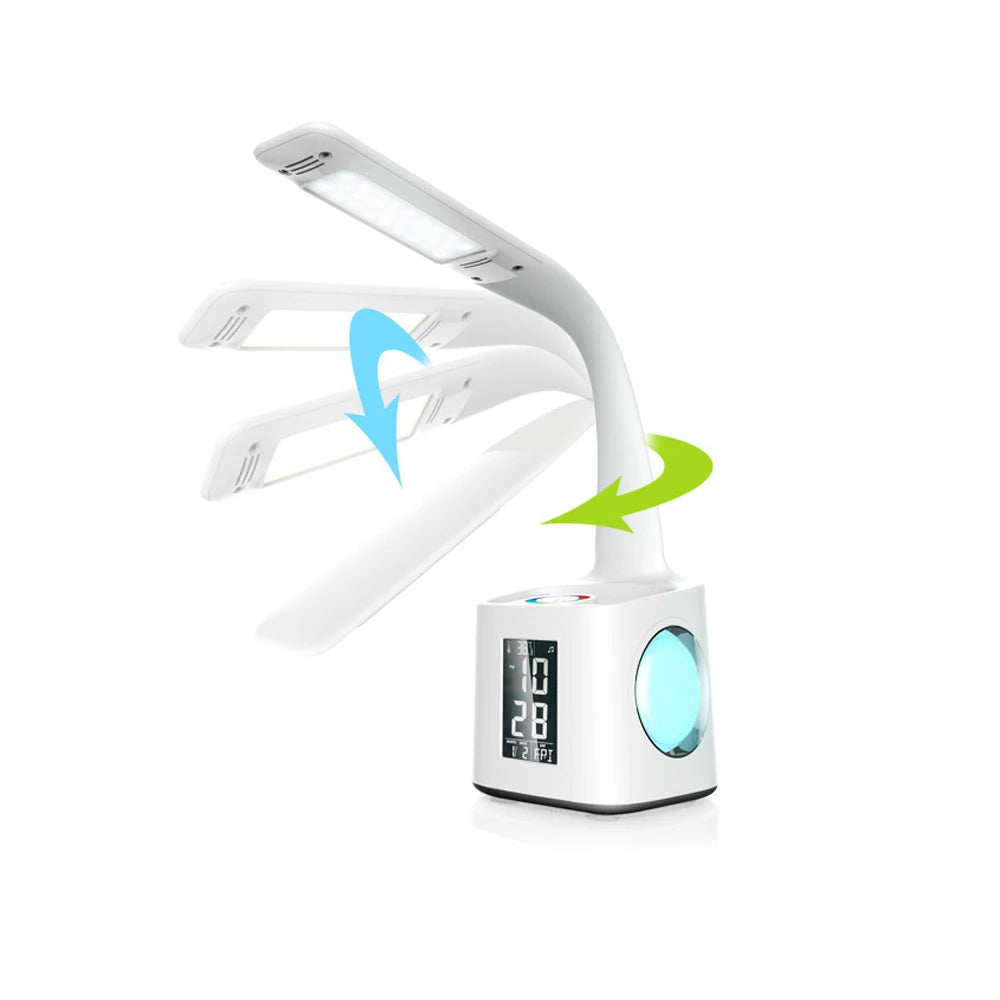 Led Button Night Light Usb Charging Book Clip Light Student Folding Plug-in Eye Protection Reading Lamp