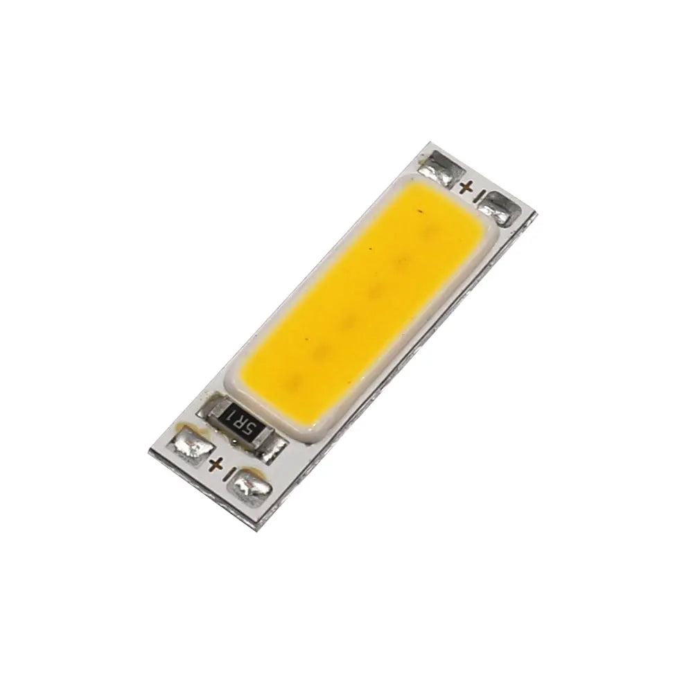 25x7mm COB LED Light 1W 3V LED Lamp Chip 25mm Super Tiny Bar Lights Warm Cold white for DIY Electronic products Signal Lighting