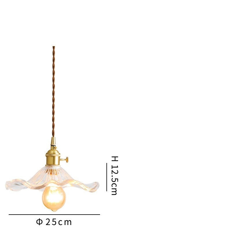 IWHD Nordic Style Simple LED Pendant Light Fixtures Bedroom Living Room Bar Colorful Glass Copper Hanging Lamp Lights Edison