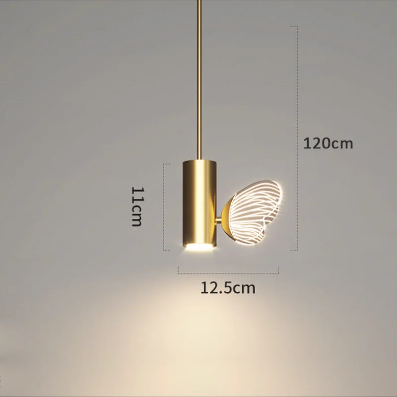 Butterfly LED Pendant Wall Lights Nordic Indoor Lighting Ceiling Lamp Bedside Lamp Hanging Lamps Modern Living Room Decoration