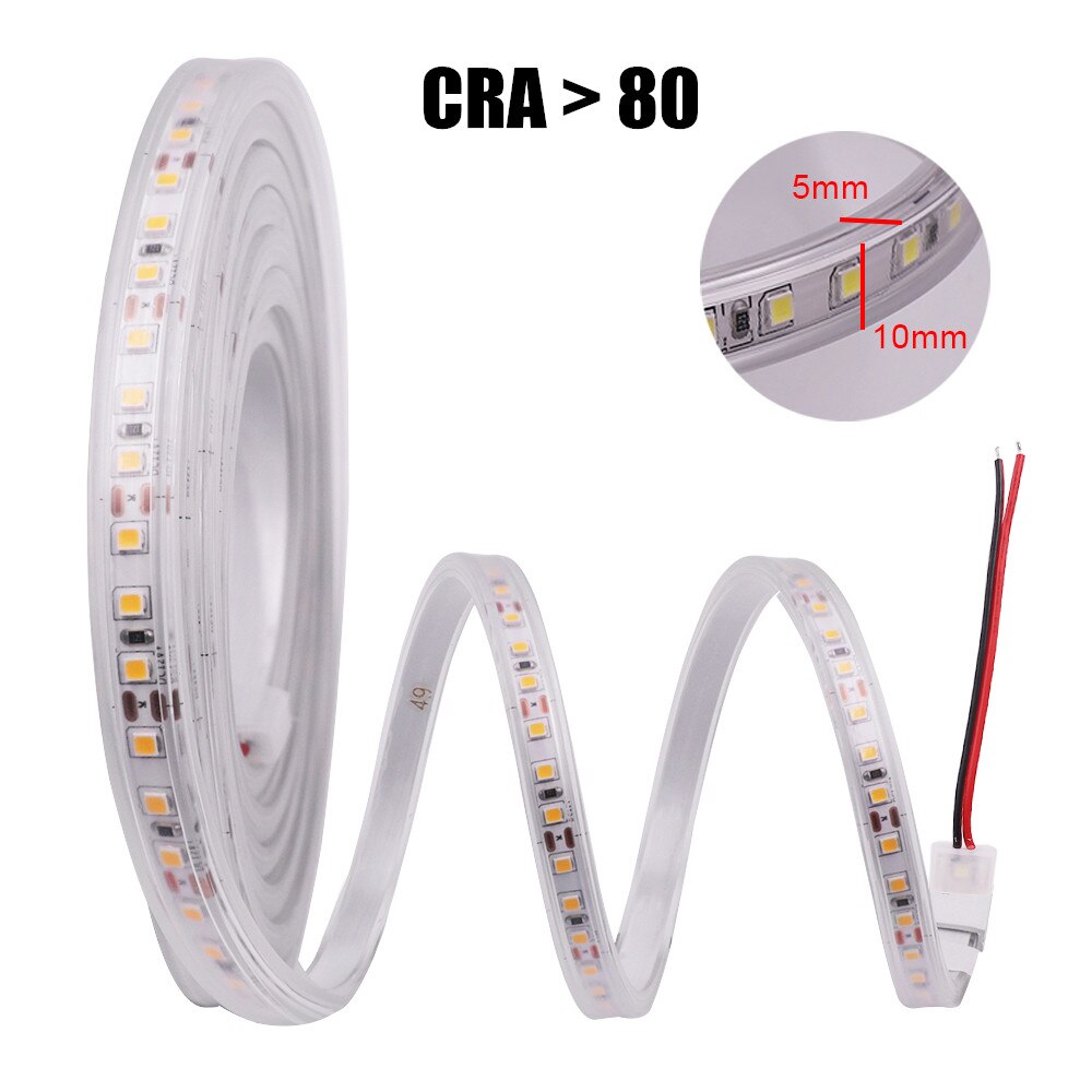 LED Strip Waterproof 12V 24V DC IP67 Natural White 4000K /Warm White 120LEDs/m 2835 Flexible Tape LED Light Lamp