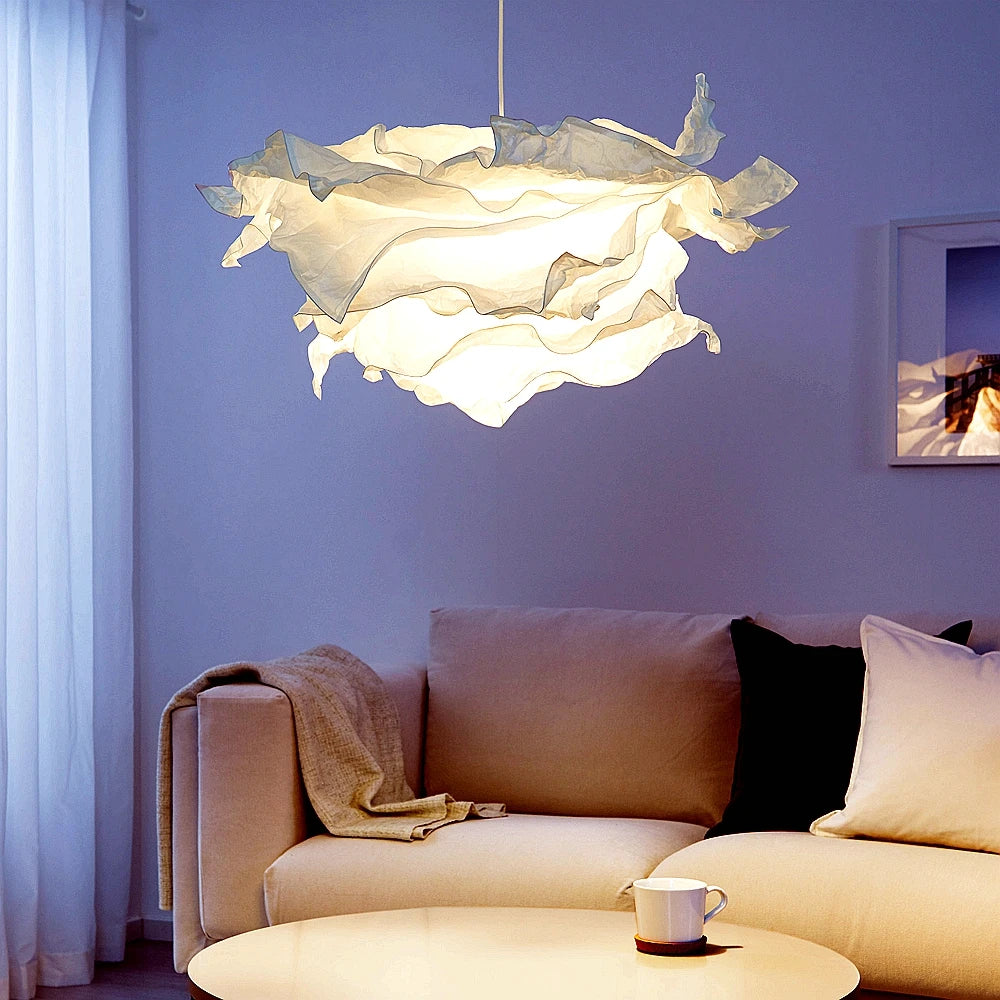 42x42/60x40/85x54cm Art DIY Cloud Lamp Shade Flower Light Ceiling Lampshade Decor Chandelier Pendant Living Room Bedroom Bar Use