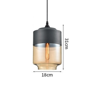 Nordic Modern LED Pendant Lights Fixtures Bedroom Dinning Living Room Light Wood Color Glass Hanging Lamp Luminaria