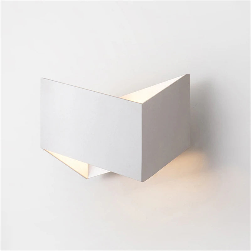 Modern Aluminum Indoor LED Wall Lamp - Minimalist Accent Sconce Light Fixture for TV Background Wall, Living Room Sofa, Bedroom Bedside & Balcony