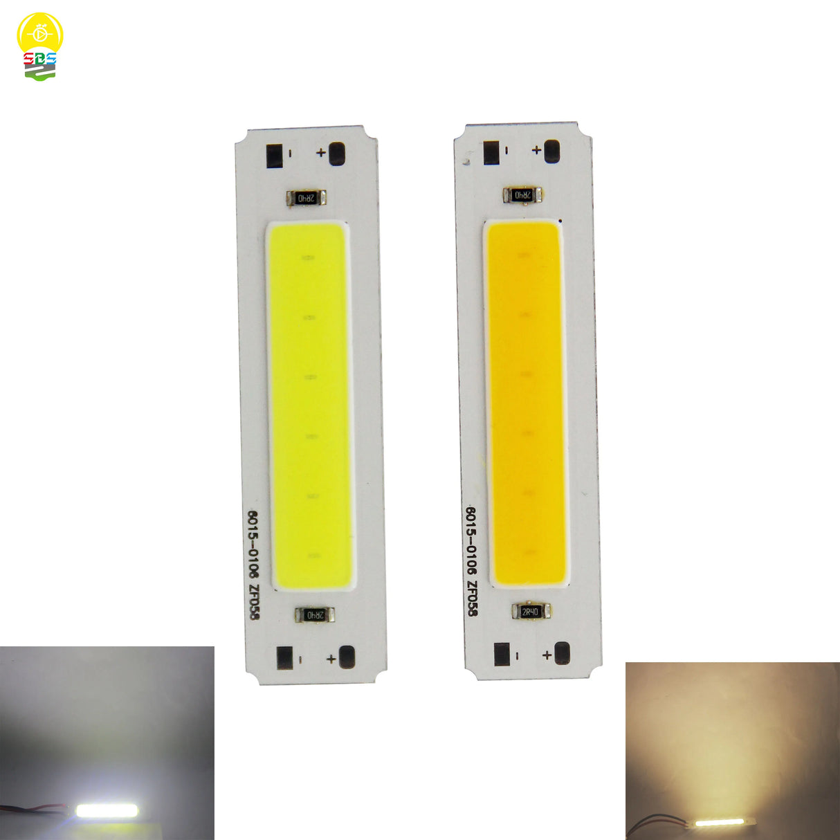 60x15mm USB LED COB Light Source (DC 5V, 2W) - Warm & Cold White Light Strip Module