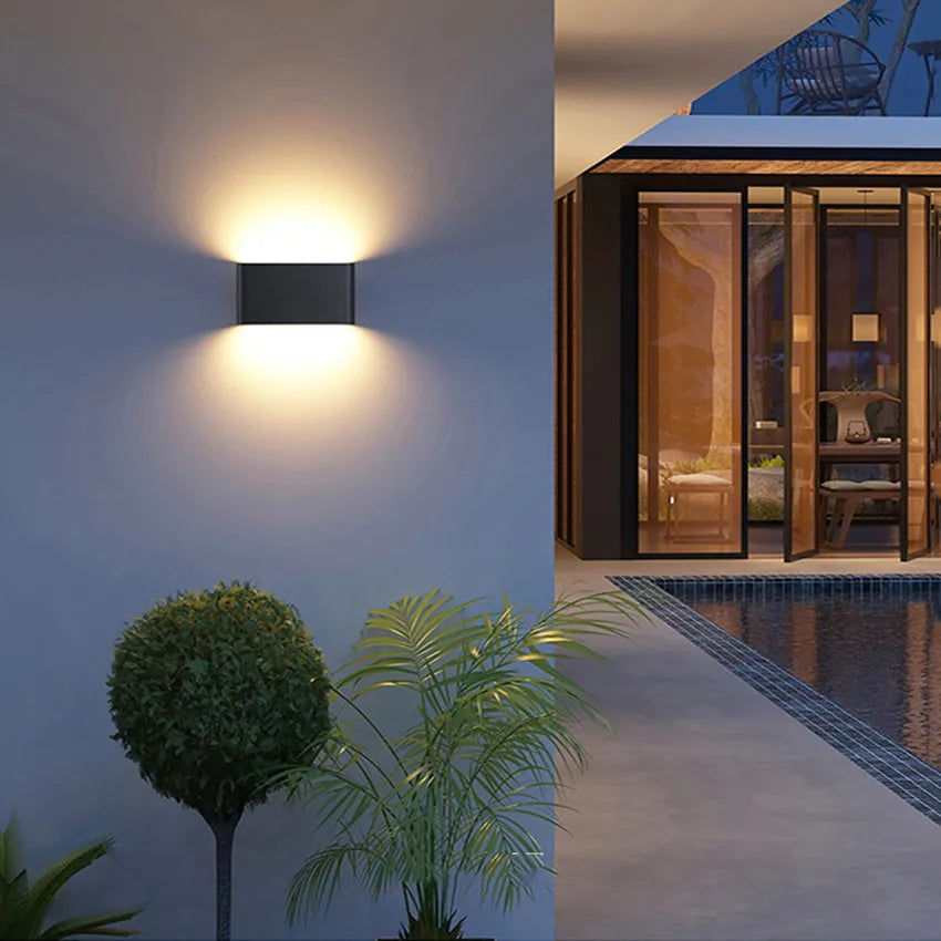 LED Outdoor Waterproof IP65 Wall Light Porch Garden Wall Lamp & Indoor Home Decors Bedroom Living Room Decoration Lighting Lamp