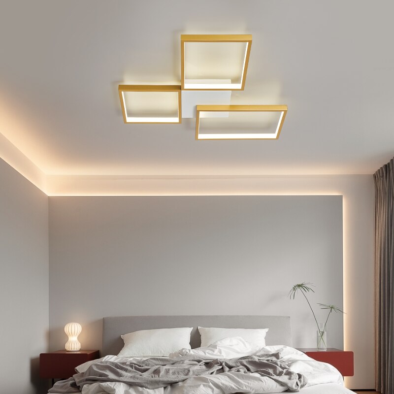 NEO Gleam Modern Led ceiling lighst Lamp for living room bedroom study room Gold/Black Color Ceiling Lamp