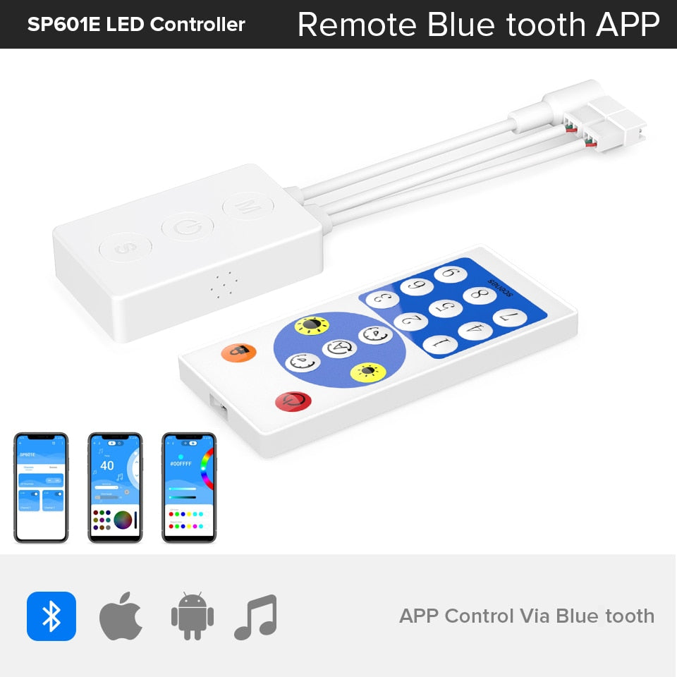 Led Strip Light Controller Blue tooth SP105E SP110E Wi-fi SP108E SP511E WS2812B Music SP107E SP601E WS2811 SK6812 Lights DC5V-24V