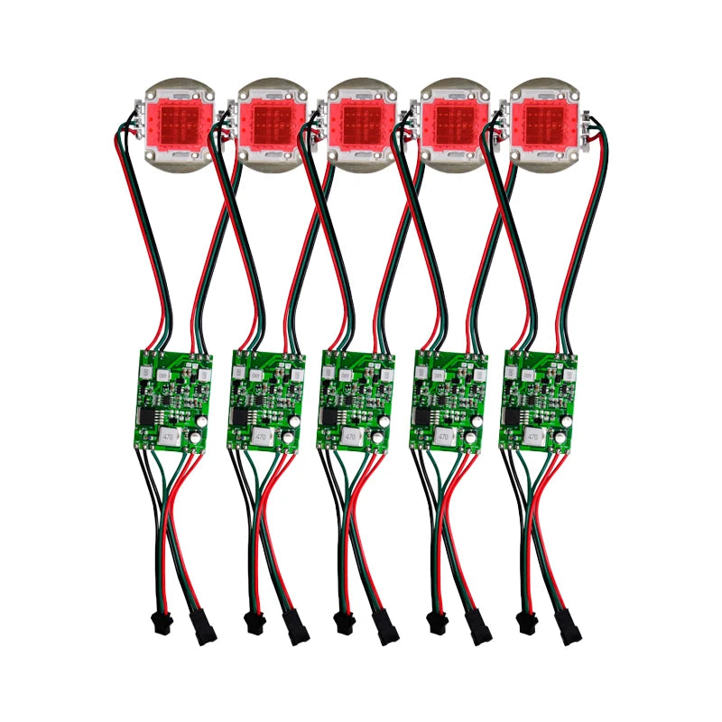 WS2811 High Power Addressable RGB LED Pixel Module (3W/9W/20W/30W) - DC12V–24V Full-Color Flood Light Driver