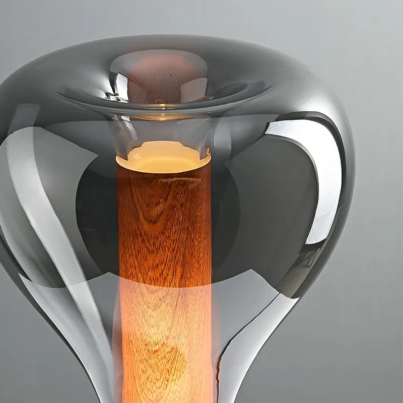 Eris Table Lamp Modern Creative Bedroom E27 Smoky/Clear Glass Light Nordic italian design lamp Study Living Room Home minimalist