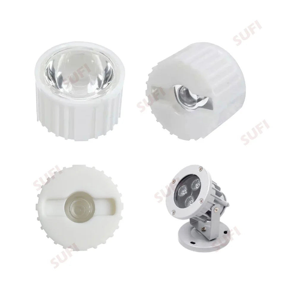 20mm LED Lens & Reflector - 25/30/45/60/90/120 Degree for 1W 3W 5W LED