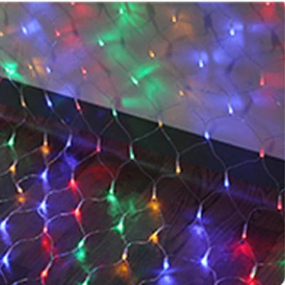 LED Net Grid String Light (1.5x1.5m / 3x2m / 6x4m) - Waterproof Mesh Fairy Lights for Garden & Christmas Decor
