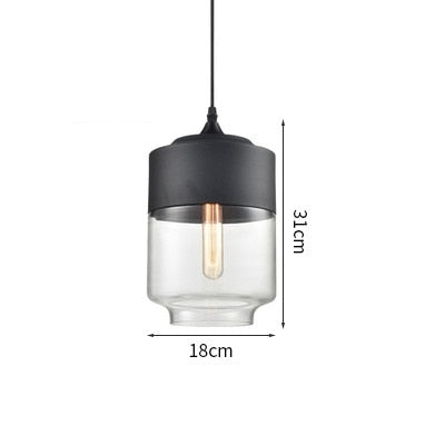 Nordic Modern LED Pendant Lights Fixtures Bedroom Dinning Living Room Light Wood Color Glass Hanging Lamp Luminaria
