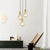 Nordic Simplicity E27 LED chandelier lamp golden small Pendant Lights for study room bedroom bedside loft illumination fixture