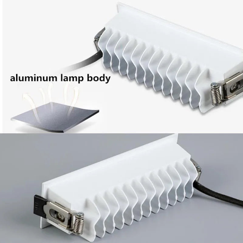 Dimmable Recessed Linear LED Downlight - 2W 4W 6W 10W 20W 30W