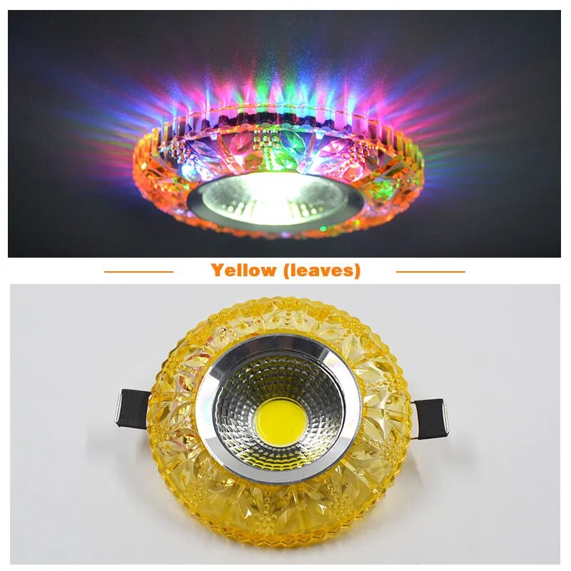 10pcs/lot Ultra Slim Round Concealed Color phantom LED Panel Light 3W 5W 7W 9W Lamp Acrylic Downlight AC110 220V indoor light