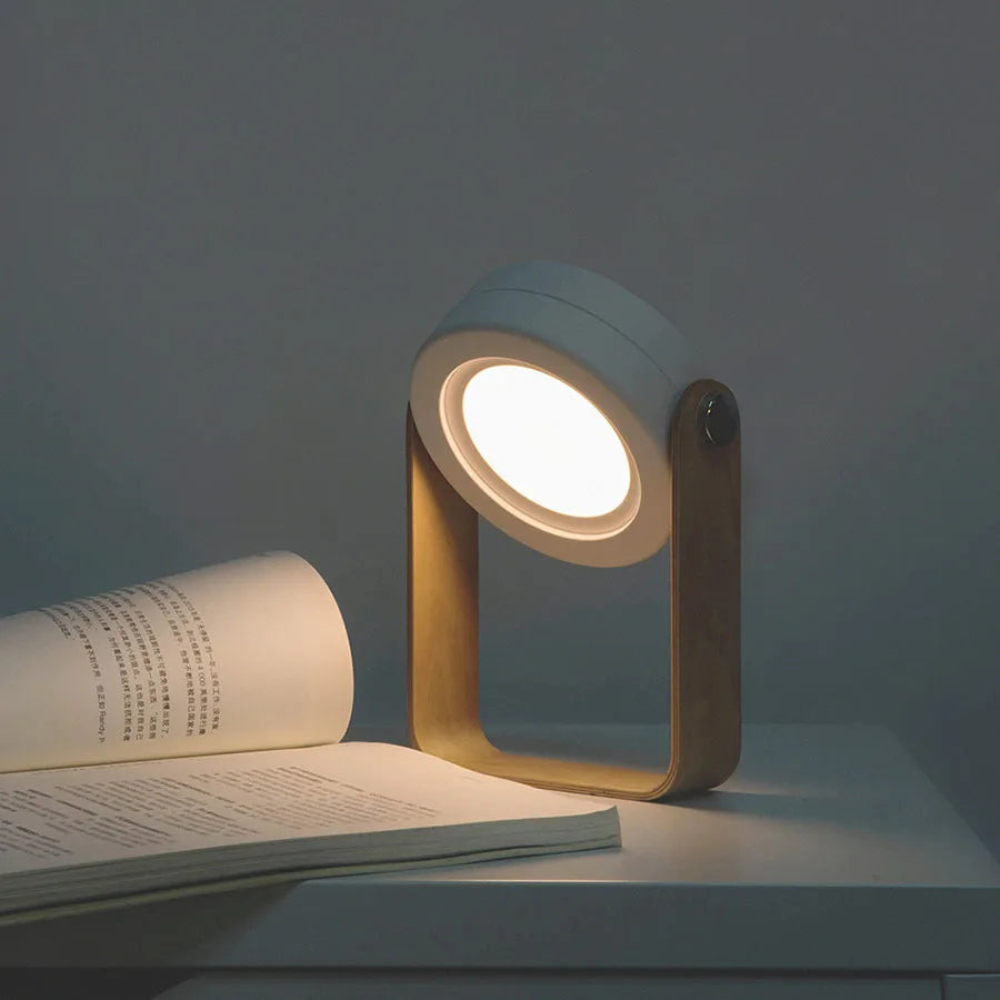 Foldable Touch Dimmable Reading LED Night Light Portable Lantern Lamp USB Rechargeable for Children Kids Gift Bedside Bedroom