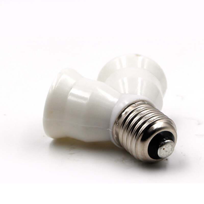 Fireproof Material E27 to 2 E27 lamp Holder Converter Socket Conversion light Bulb Base type 2E27 Y Shape Splitter Adapter
