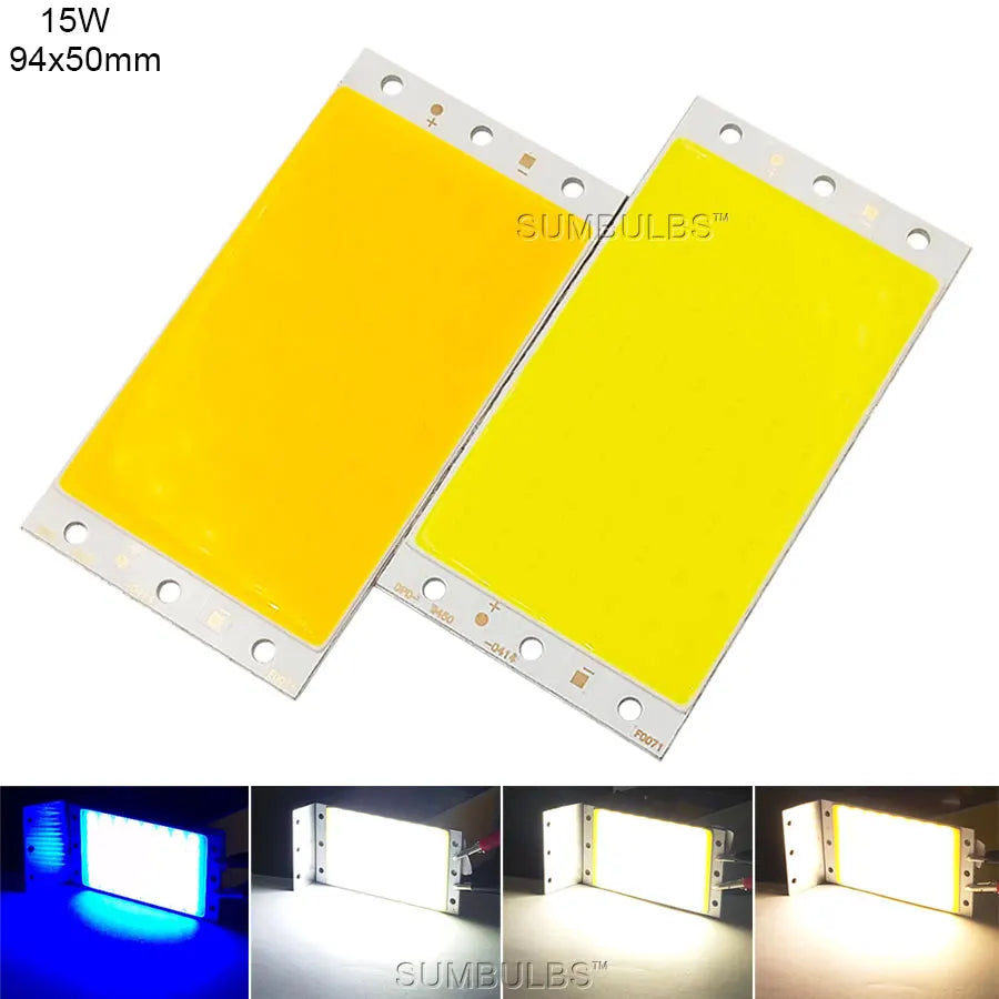 Sumbulbs 12V COB LED Light Source (2W–200W) - Round & Strip COB Lamp Chips