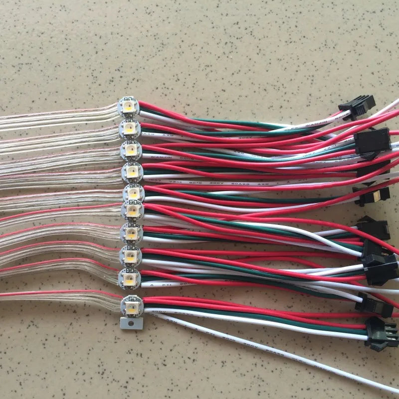 50x SK6812 Pre-Soldered Mini LED Modules (5V) - Addressable Individually RGBW / Neutral White / WWA Pixel PCB Board