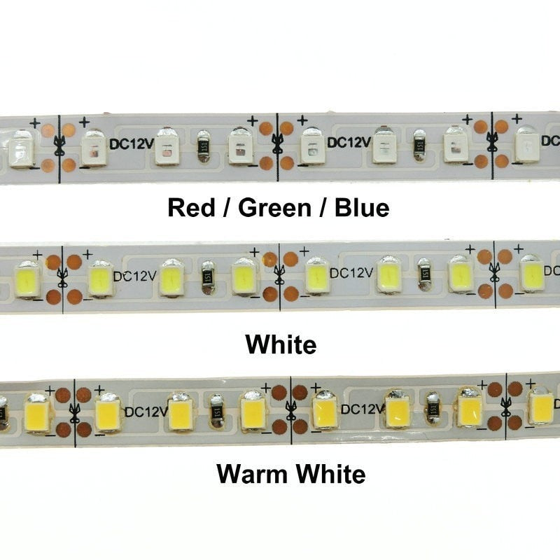 DC 12V Flexible LED Strip Light SMD 2835 5050 White Warm White Blue Green RED RGB LED Strip For Living Room Bedroom Decoration