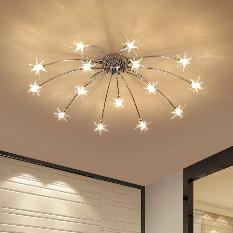 Postmodern Creative Chandeliers Personality Bedroom Children's Room Study Room Starry LED G4 Chandeliers Decorative Lighting