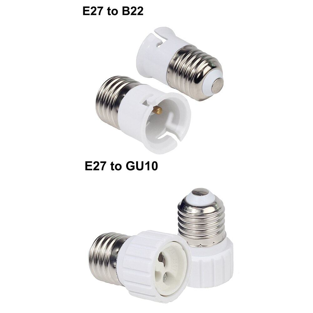 E27 Male to E14 G9 E12 B22 G4 MR16 GU10 E40 Female Lamp Base Lamp Holder Converter Socket Adapter For LED Corn Bulb light