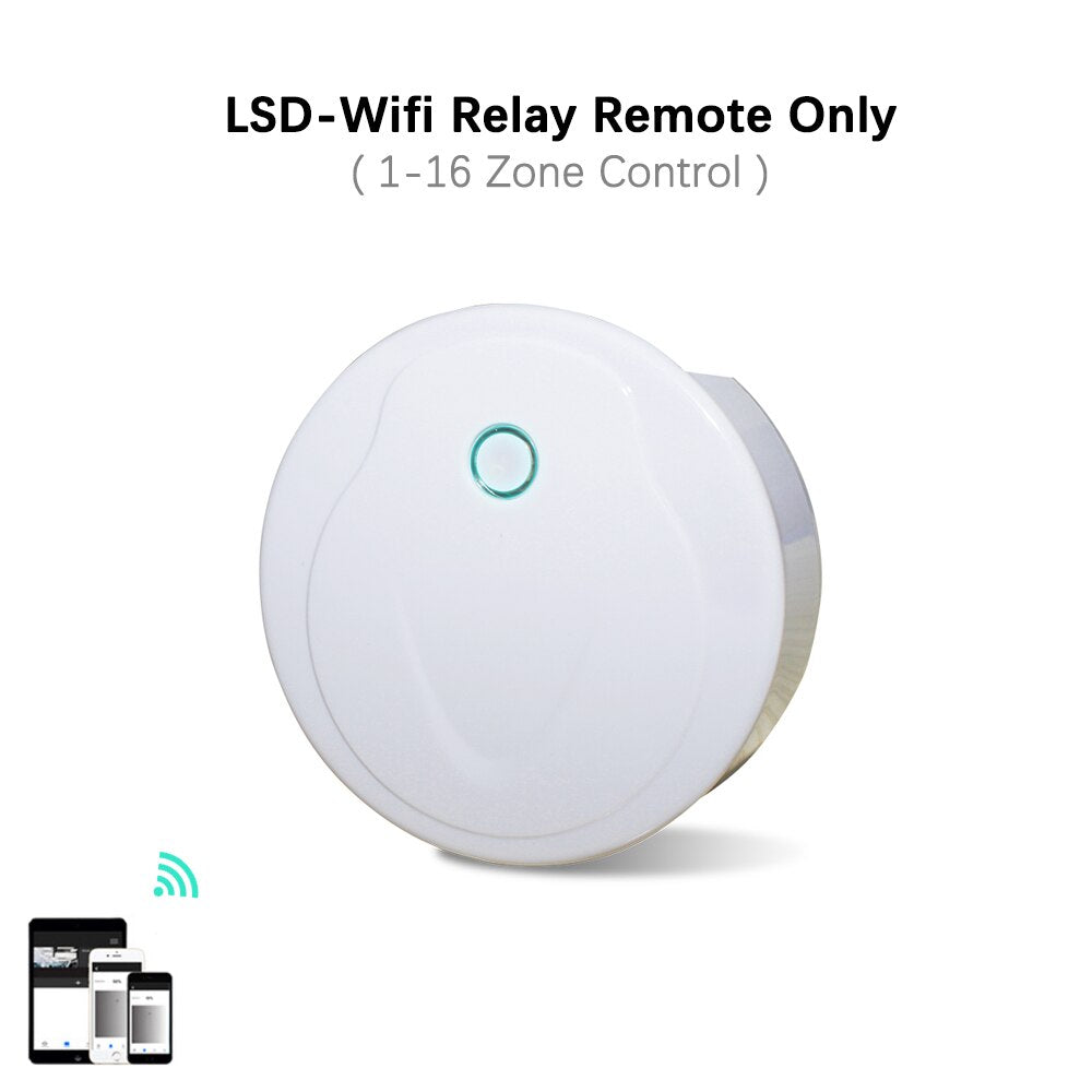 LED Dimmer Switch PWM Wireless RF 2.4G 4-Zone Touch Remote Smart Home Wifi Relay DC12V 24V Controller for Single Color LED Strip