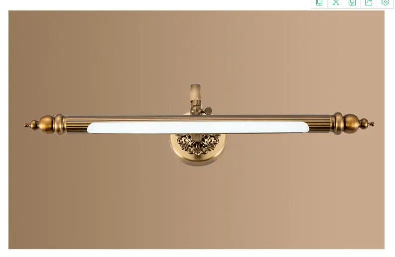 Bathroom Mirror Lamp 48CM/57CM/68CM Waterproof Retro Bronze Cabinet Vanity Mirror Lights Led Wall Light Lamp LED Light Wall Lamp