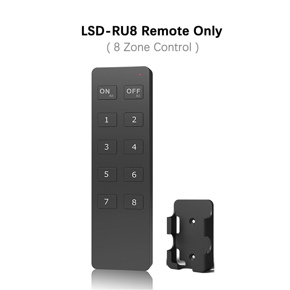 LED Dimmer Switch PWM Wireless RF 2.4G 4-Zone Touch Remote Smart Home Wifi Relay DC12V 24V Controller for Single Color LED Strip