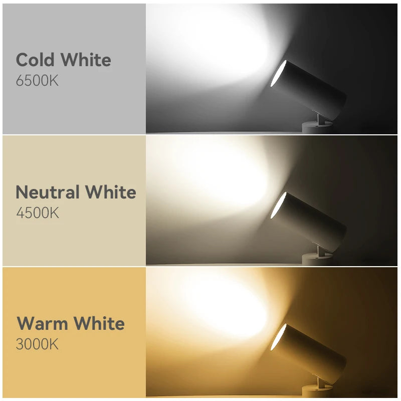 Led SpotLight 220V Spot light COB Ceiling Spots Lamp Led Downlight Foldable Fixture Track Light Indoor Lighting For Kitchen Home