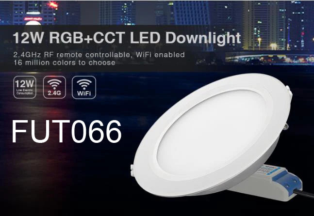 Smart RGB+CCT LED Downlight - Dimmable Color Changing Ceiling Panel (6W-25W)