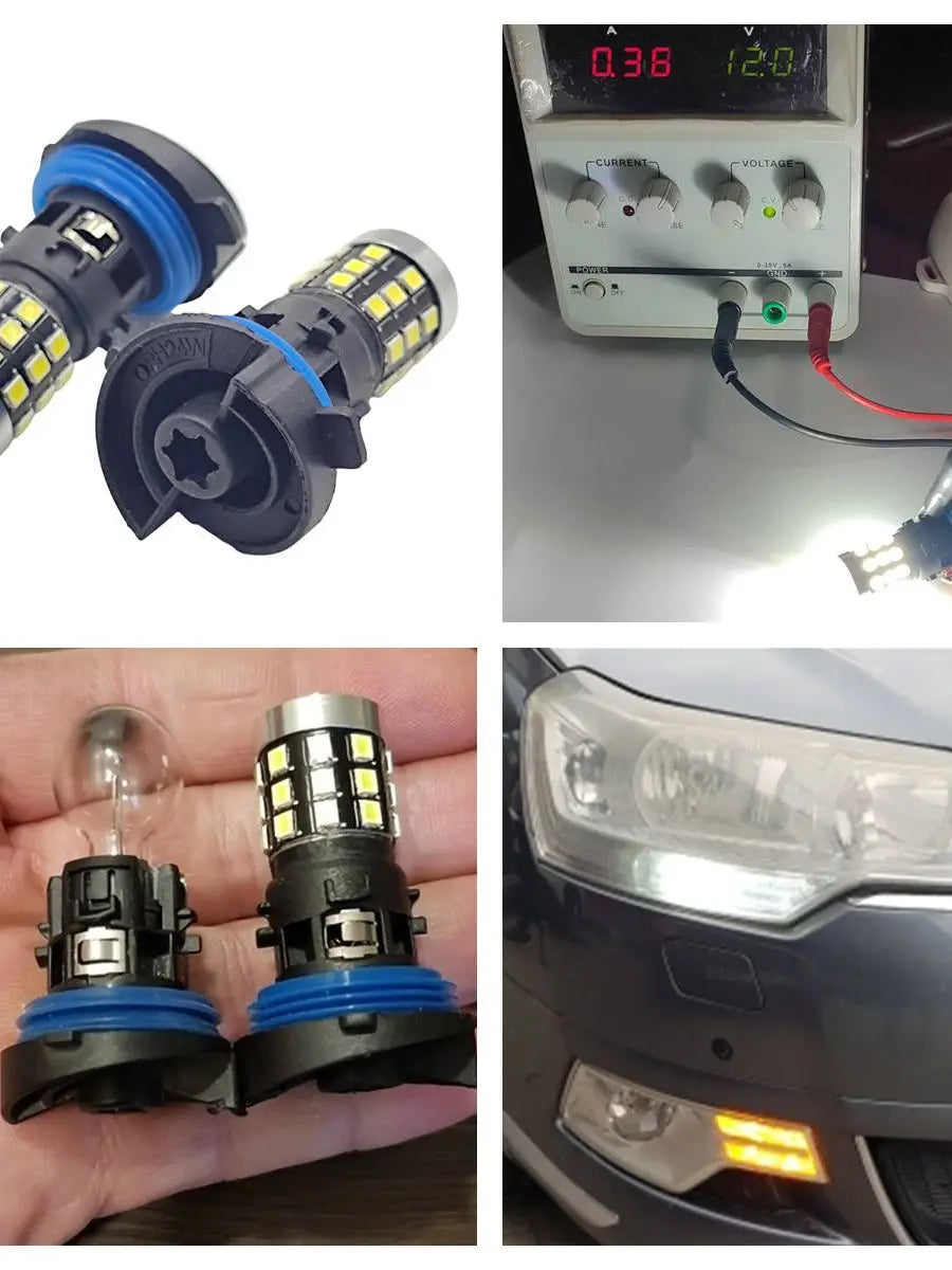 2PCS HP24W Led Bulb For ALFA CITROEN C5 PEUGEOT 5008 DZIENNE CITROEN C5 PEUGEOT 3008 5008