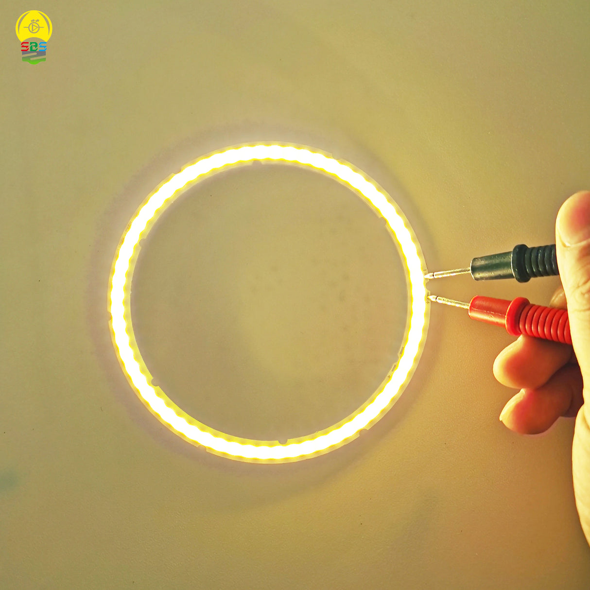 120mm Ring COB LED Light Source (12V, 12W) - Dimmable Annular Module with Dimmer Remote
