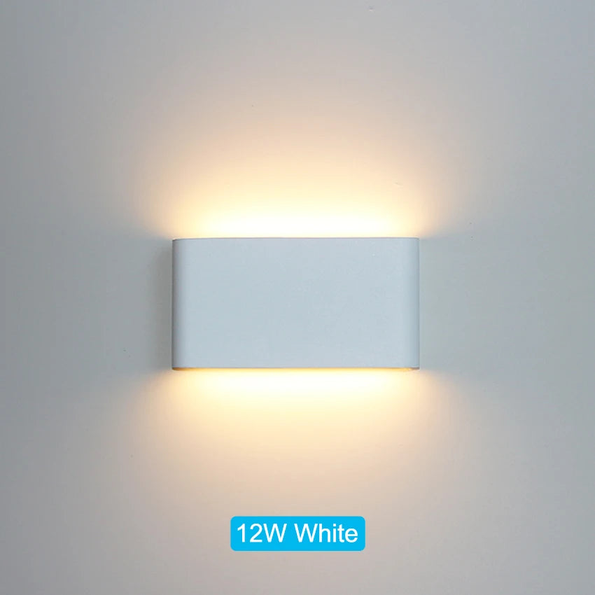 LED Outdoor Waterproof IP65 Wall Light Porch Garden Wall Lamp & Indoor Home Decors Bedroom Living Room Decoration Lighting Lamp