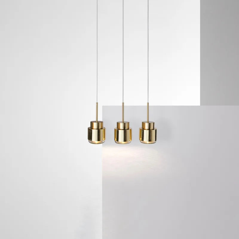 Luxury Metal Work Small Droplight Golden Example Room Restaurant Coffee Bar Single Bedside side Lamp