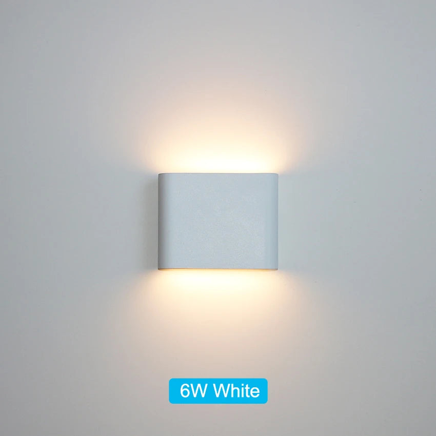 LED Outdoor Waterproof IP65 Wall Light Porch Garden Wall Lamp & Indoor Home Decors Bedroom Living Room Decoration Lighting Lamp