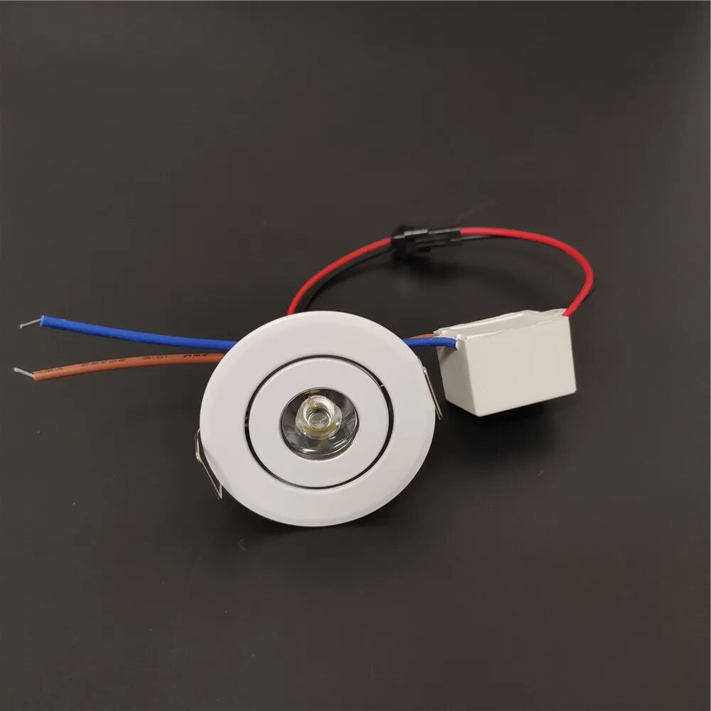 4pcs/lot 3W 1W dimmable spot light recessed lights ac85-265v ceiling light Aluminium led driving light 52mm
