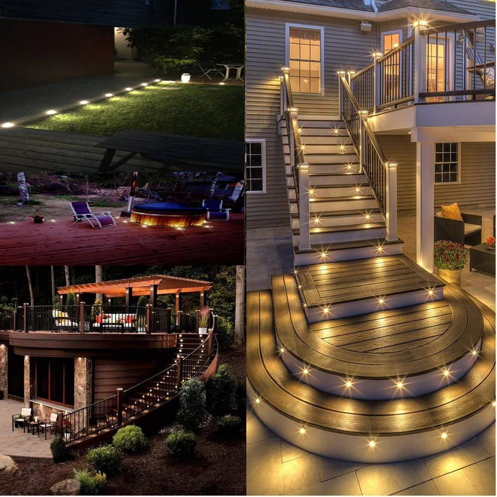 1W / 3W Recessed LED Underground Light (IP67 Waterproof, 12V) - Outdoor Deck & Pathway Lamp