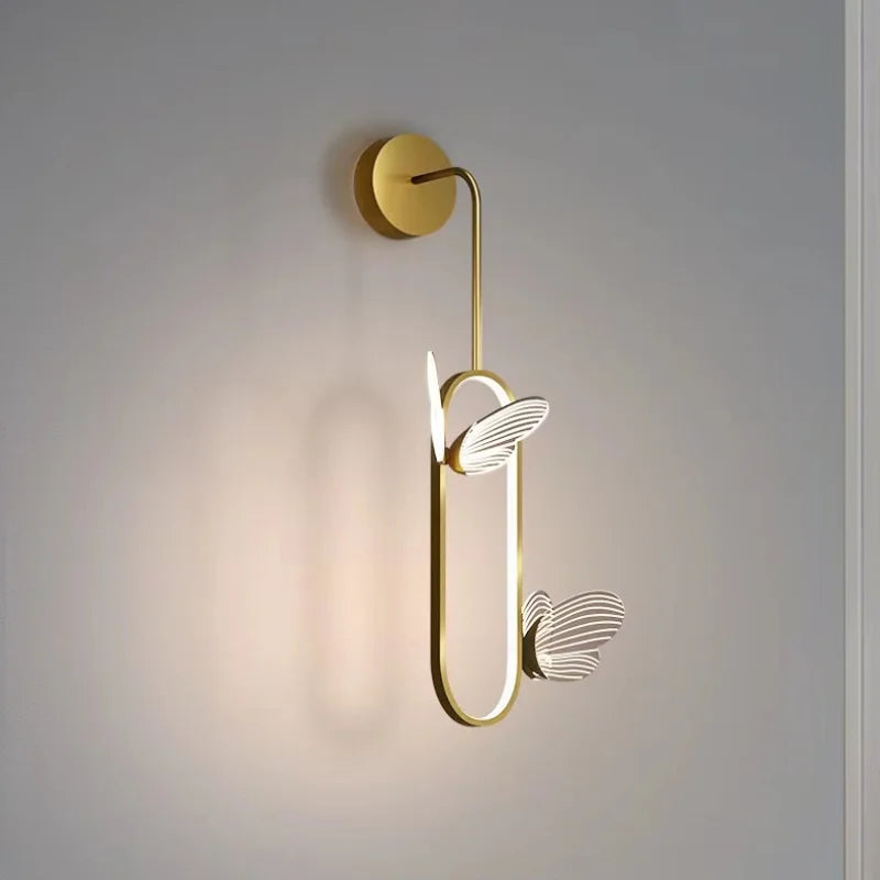 Butterfly LED Pendant Wall Lights Nordic Indoor Lighting Ceiling Lamp Bedside Lamp Hanging Lamps Modern Living Room Decoration