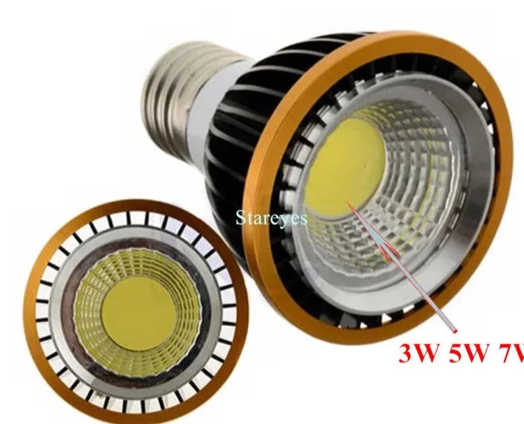 1 Piece of LED COB Par20 Bulb E27 GU10 B22 E14 110V 220V 3W 5W 7W dimmable spot light Lamp LED P20 Spotlight downlight Lighting