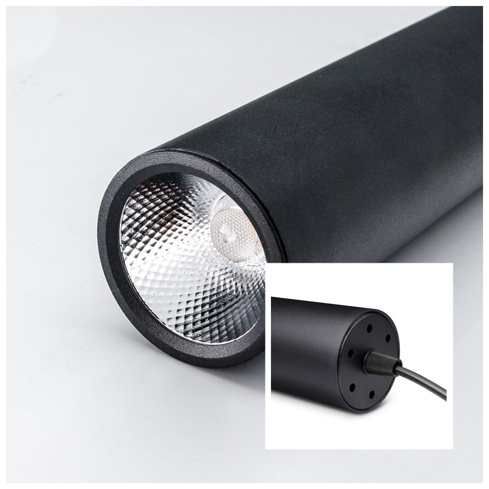 Modern led Pendant Lamp Long Tube Lamp Kitchen Island Dining Room Shop Bar Counter Decoration Cylinder Pipe Pendant Lights