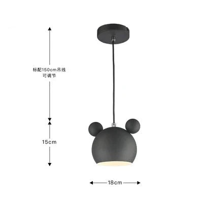 Nordic Style E27 Macaron Cartoon Pendant Lamp Simple Iron Child Room Chandelier For Kitchen Living Room Hotel Indoor Lighting