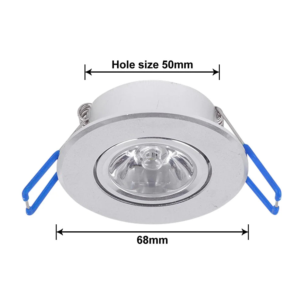 3W RGB LED Recessed Downlight Retrofit Fixture AC85-265V Ceiling Light Remote Dimmable Spot Light 16 Colors Home Indoor Lighting