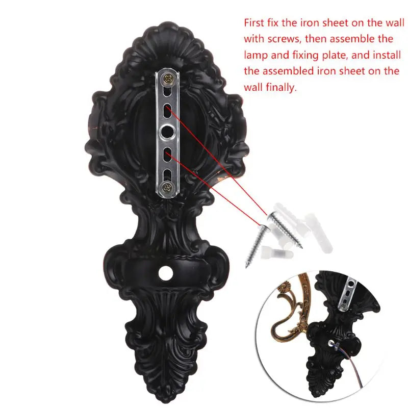 2025 New Vintage LED Wall Lamp Barn Lantern Retro Kerosene Wall Light European Antique Style