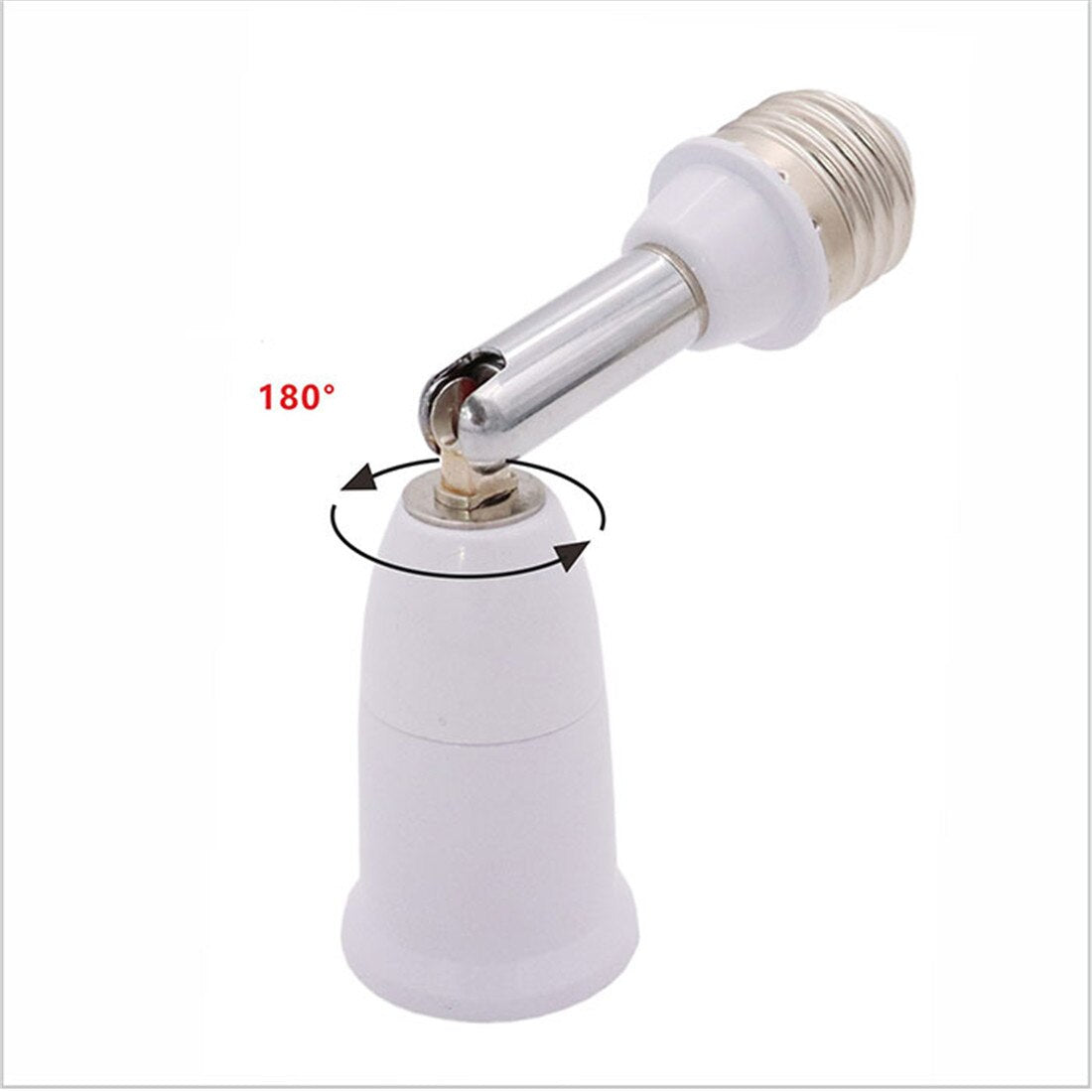 Flexible Position Holder Extender for E27 Socket Adjustable E27 to E27 Base Converter for Screw Bulb Extension Adapter