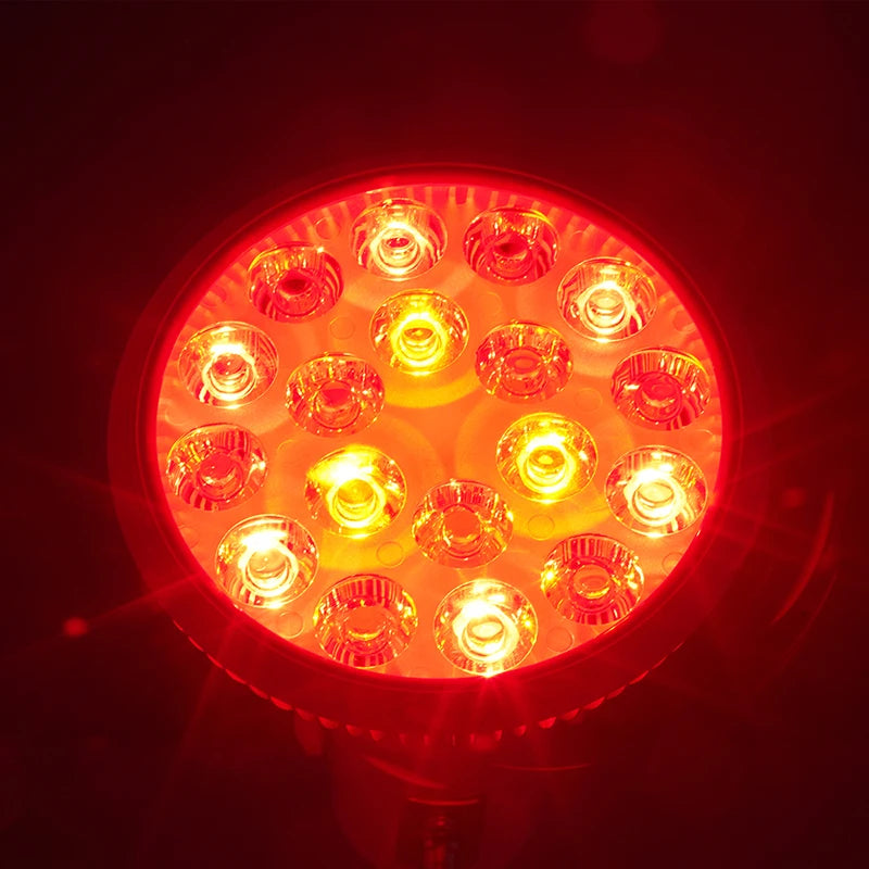 Red Light Therapy LED E27 54W Red Light LED Massage Therapy Lamp 660nm 850nm Near Infrared Therapy Light LED Lamp/ Red Light Grow LED Bulb