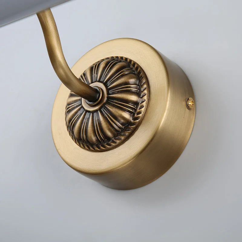 Europe copper bathroom wall mirror Lsmp ,hotel showcase picture lighting, bedroom vanity cabinet Light