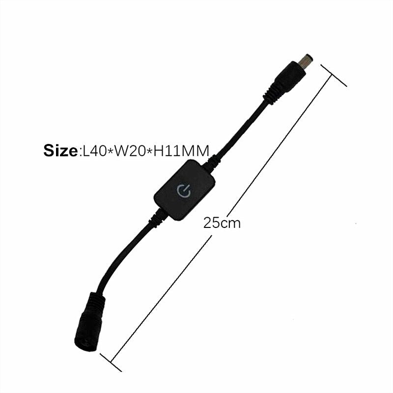 LED Strip Touch Dimmer Brightness Control LED Dimmer Switch 1keys Dimmer 12V-24V Light Switch Adjustment 3528 5050 5630